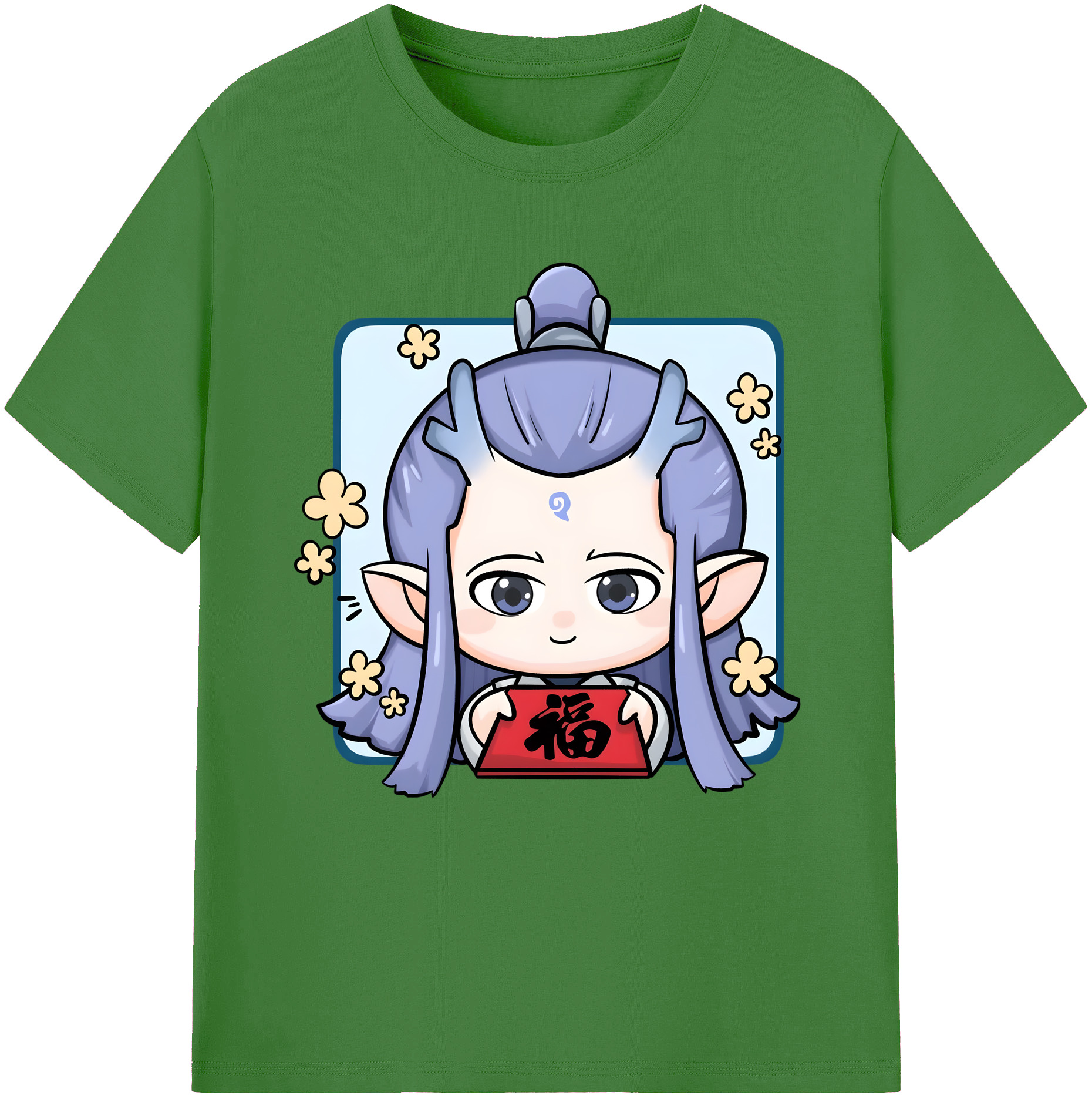 （画像用） Ne Zha 2 ナタ 魔童の大暴れ レディースカジュアルプリントTシャツ（綿100％）